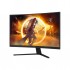 Монітор 31.5" AOC CQ32G4VE, VA, QHD, 180Гц, 0,5 мс, вигнутий, 2хHDMI, DP, чорно-сірий