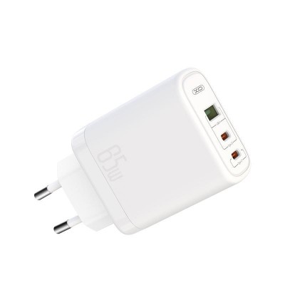 Зарядний пристрій XO CE04 (1USB, 2USB-C) QC3.0 PD3.0 White (XO-CE04-WH)