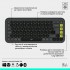 Комплект (клавіатура, миша) Logitech POP Icon Combo Bluetooth UA Graphite (920-013156)