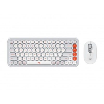 Комплект (клавіатура, миша) Logitech POP Icon Combo Bluetooth UA Off-White (920-013141)