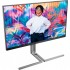 Монітор 31.5" AOC U32U3CV, Nano IPS, UHD, 2xHDMI, DP, USB-C, RJ-45, USB-hub, HAS, Pivot, кол.,чорно-сріб