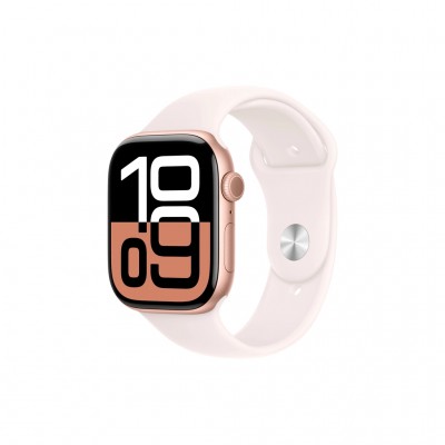 Смарт-годинник Apple Watch Series 10 GPS 46mm Rose Gold Aluminium Case with Light Blush Sport Band - S/M (MWWT3QH/A)