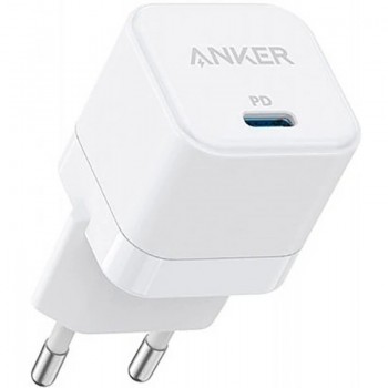 Зарядний пристрій Anker PowerPort III 20W Cube (White) (A2149G21)