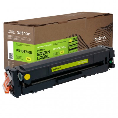 Картридж Canon 067 yellow Green Label (PN-067YGL) PATRON