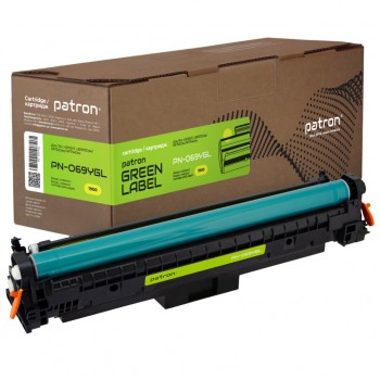 Картридж Canon 069 yellow Green Label (PN-069YGL) PATRON
