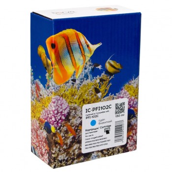 Картридж Canon PFI-102C (0896B001) 130 мл, cyan (IC-PFI102C) BARVA