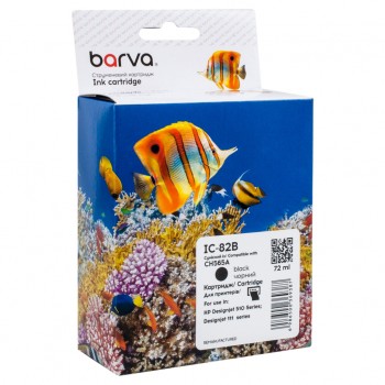 Картридж HP 82 (CH565A) 3200 арк, black (IC-82B) BARVA