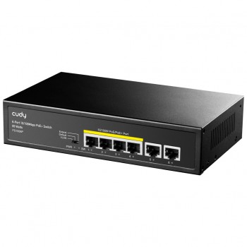 Комутатор Cudy FS1006P, 6-Port 10/100M PoE+Switch 60W