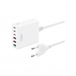 Зарядний пристрій XO L133 (3USB-С, 3USB, 3А) PD, QC 3.0 White (L133.white)