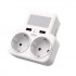 Зарядний пристрій XO WL09 (2 розетки 4000W; 2USB 2.4A) White (WL09.white)