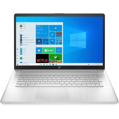 Ноутбук HP 17-cn3031ua 17.3" FHD IPS, 300n/N200 (3.7)/8Gb/SSD256Gb/ Intel UHD/DOS/Сріблястий (B0QT9EA)