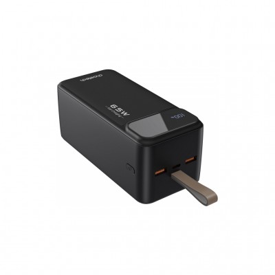 УМБ Choetech PD 50000mAh, 65W USB-C In/out, USB-A Li-pol чорна