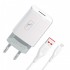 Зарядний пристрій SkyDolphin SC06V (1USBx2.4A) White (SDMZP-000180) + кабель microUSB