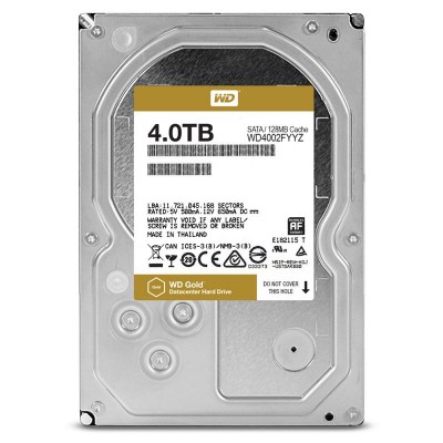 Жорсткий диск SATA 4.0TB WD Gold 7200rpm 128MB (WD4002FYYZ)_Refurbished Відновлений  Гарантія  6 міс.