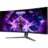 Монітор 34" AOC AG346UCD, QD-OLED, 175Гц, 0,03мс, вигнутий, HDMIx2, DP, USB-hub, HAS, чорно-сірий