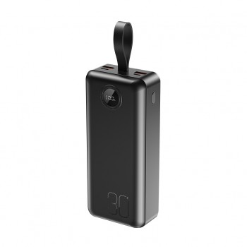 УМБ XO 30000mAh, PD/20W, QC/22.5W, with light, black (PR240_Black)