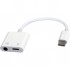 Адаптер USB-C to stereo audio 3.5 mm + USB-C power (CDLA) Cablexpert (A-CM-3.5FP-01)