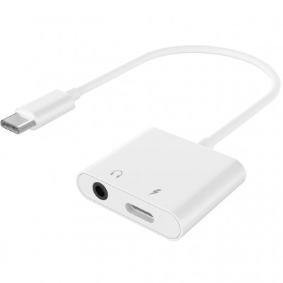 Адаптер USB-C to stereo audio 3.5 mm + USB-C power (CDLA) Cablexpert (A-CM-3.5FP-01)