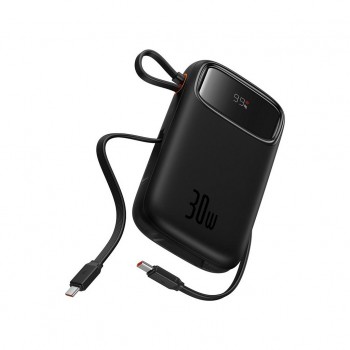 УМБ Baseus QPow2 20000mAh 30W, with 2*Type-C Cable, Black (P10055009113-00)