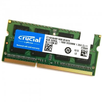 Пам'ять для ноутбука SO-DIMMDDR3L 8GB/1600 Crucial (CT102464BF160B.M16FN)