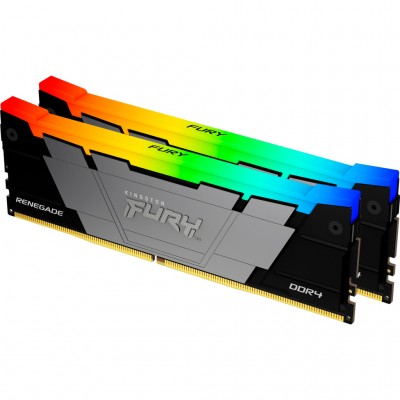 Пам'ять DDR4 16GB (2x8GB) 4600 MHz Renegade RGB Kingston Fury (ex.HyperX) KF446C19RB2AK2/16