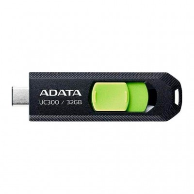 флеш USB 32GB UC300 Black/Green Type-C USB 3.2 (ACHO-UC300-32G-RBK/GN)