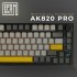 Клавіатура бездротова Epomaker AK820 Pro 75% Gift Switch Hot-Swap (2.4G/BT/USB) LCD Screen RGB UA Black (AK820-PRO-B-G)