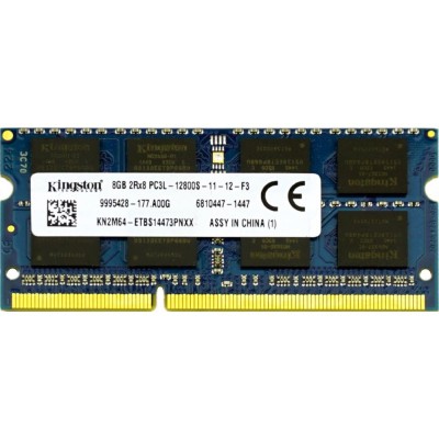 Пам'ять для ноутбука SO-DIMM 8GB/1600 DDR3L Kingston (KN2M64-ETB)