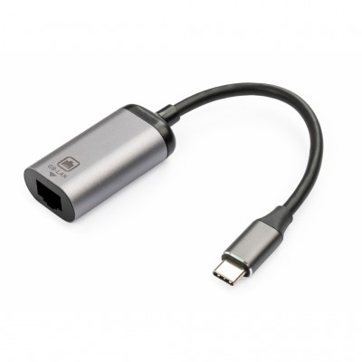 Адаптер Type-C Male to RJ45 Lan 1 Gbps Vinga (VCPATCLGB)  Type-C Male to RJ45 Lan 1 Gbps 
