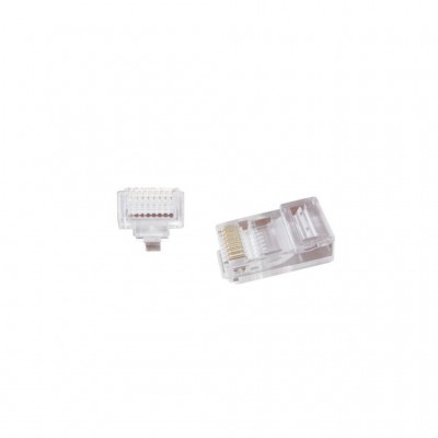 Конектор RJ45 cat.5e UTP 8P8C (наскрізні отв., позолоч. конт.) 100 шт Cablexpert (LC-PTU-01/100)