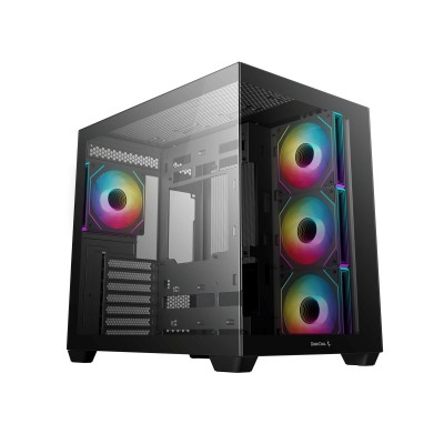 Корпус Deepcool CG530 4F без БЖ ITX/Micro-ATX/ATX,чорний.,2x3.5,2+1*2.5"; 440х285х399мм, (R-CG530-BKADA4-G-1)
