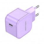 Зарядний пристрій 1xUSB-C 20W PD3.0/QC3.0 Purple Vention (FEJV0-EU)
