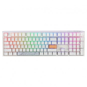 Клавіатура Ducky One 3 Cherry MX Blue RGB UA USB White (DKON2108ST-CUAPXPWWWSC1)