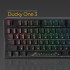 Клавіатура Ducky One 3 Cherry MX Silent Red RGB UA USB Black (DKON2108ST-SUAPXCLAWSC1)