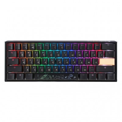 Клавіатура Ducky One 3 Mini Cherry MX Red RGB UA USB Black (DKON2161ST-RUAPXCLAWSC1)