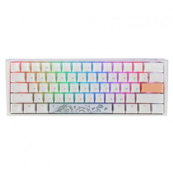 Клавіатура Ducky One 3 Mini Cherry MX Red RGB UA USB White (DKON2161ST-RUAPXPWWWSC1)