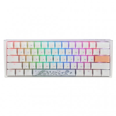 Клавіатура Ducky One 3 Mini Cherry MX Red RGB UA USB White (DKON2161ST-RUAPXPWWWSC1)