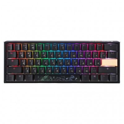 Клавіатура Ducky One 3 Mini Cherry MX Silent Red RGB UA USB Black (DKON2161ST-SUAPXCLAWSC1)