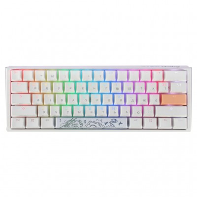 Клавіатура Ducky One 3 Mini Cherry MX Silent Red RGB UA USB White (DKON2161ST-SUAPXPWWWSC1)