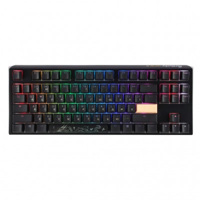 Клавіатура Ducky One 3 TKL Cherry MX Red RGB UA USB Black (DKON2187ST-RUAPXCLAWSC1)