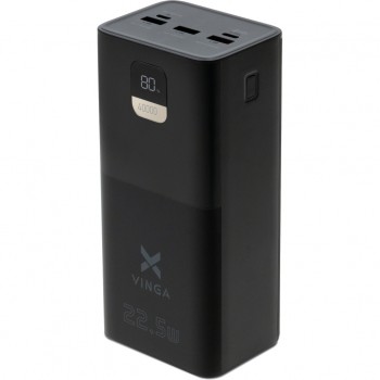 УМБ Vinga 40000 mAh 22.5W Display Black (VPBB4022)