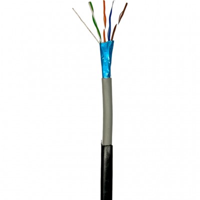 Кабель FTP 305м GEAR, cat.6, CCA, 4*2*0,51, PVC+PE, outdoor (GEC-FTPC6CCAOUT051305)