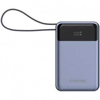 УМБ Canyon 20000mAh OnPower 600 PD/65W built-in cable Dark Gr (CNS-CPB600DG)