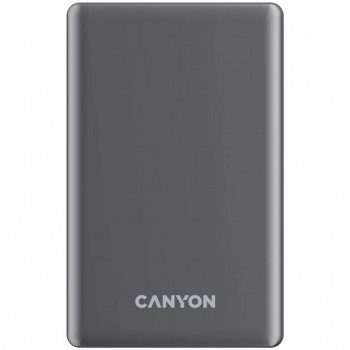 УМБ Canyon 5000mAh OnPower 505 slim Magsafe PD/20W Dark Grey (CNS-CPB505DG)