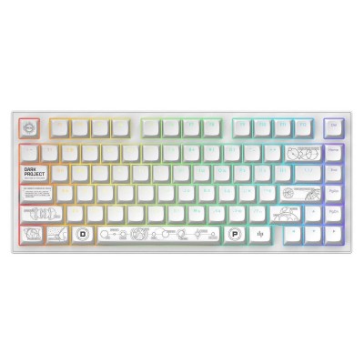 Клавіатура Dark Project ALU81 Terra Nova PBT RGB Mech G3MS Moonstone White (DPKB_NOVA_81_ANSI_WHITE_UA)
