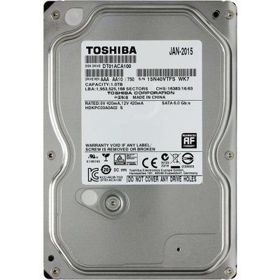 Жорсткий диск SATA 1.0TB TOSHIBA 7200rpm 32MB (DT01ACA100)_Refurbished