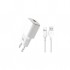 Зарядний пристрій XO L73 2.4A/1USB + cable lightning White (XO-L73i-WH)