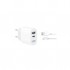 Зарядний пристрій XO L97 (1Type-C/1USB/2.4A) + USB - MicroUSB White (XO-L97-MC)