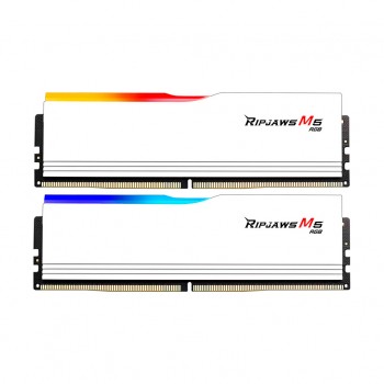 Пам'ять DDR5 32GB (2x16GB) 6000 MHz Ripjaws M5 RGB Matte W G.Skill F5-6000J3238F16GX2-RM5RW
