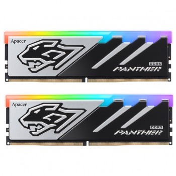 Пам'ять DDR5 32GB (2x16GB) 6400 MHz Panther RGB Apacer AH5U32G64C5529BAA-2